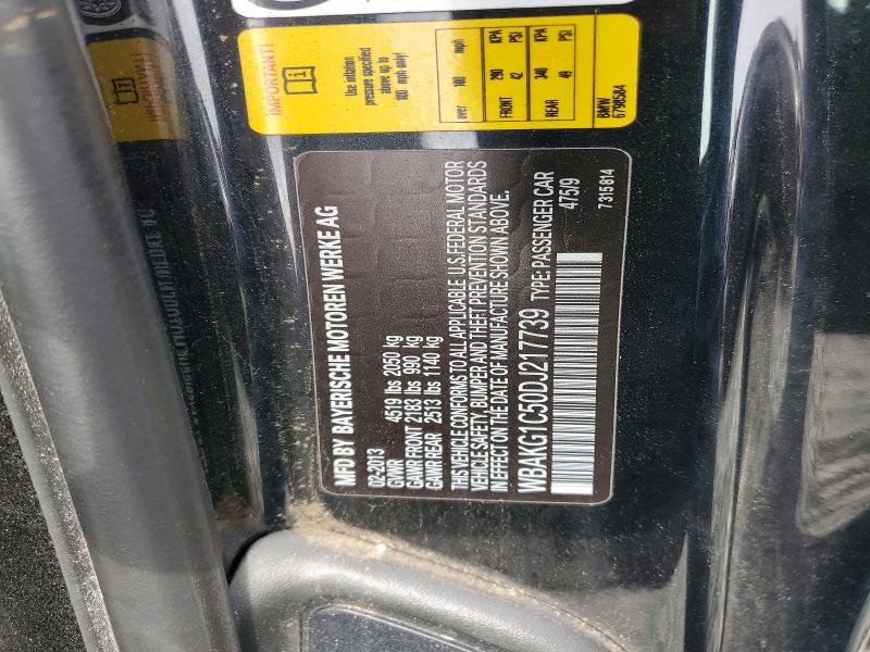 2013 Bmw 335 მანქანა იყიდება აუქციონზე, vin: WBAKG1C50DJ217739, აუქციონის ნომერი: 54562786