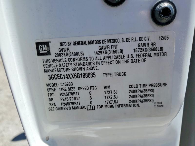 Aukcja sprzedaży 2006 Chevrolet Silverado, vin: 3GCEC14XX6G188685, numer aukcji: 51922576
