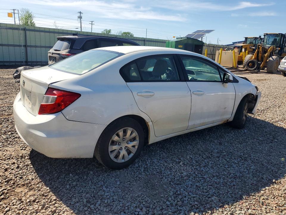 2012 Honda Civic მანქანა იყიდება აუქციონზე, vin: 2HGFB2F5XCH326635, აუქციონის ნომერი: 54881036