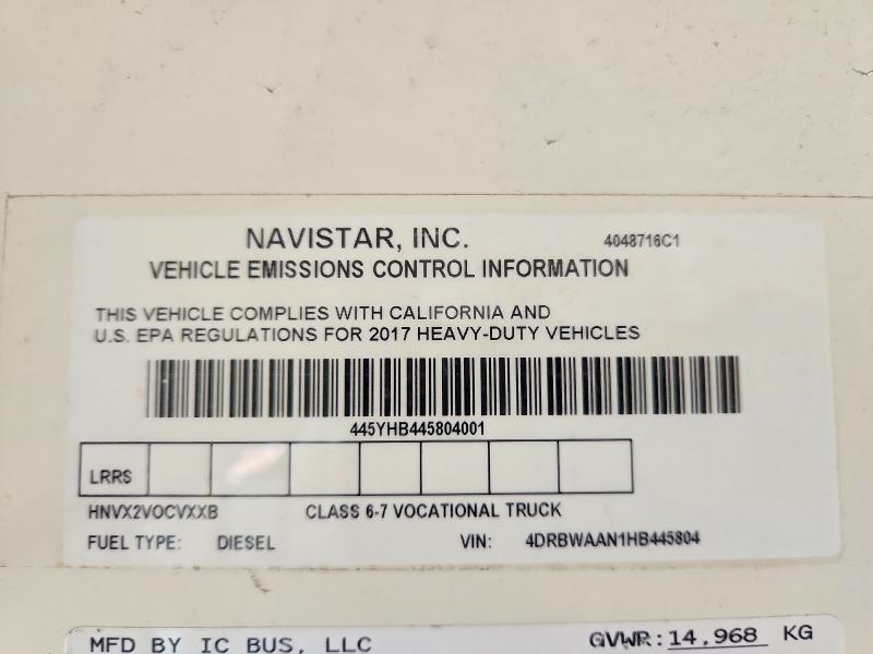 Auction sale of the 2017 Icrp 3000, vin: 4DRBWAAN1HB445804, lot number: 41887946