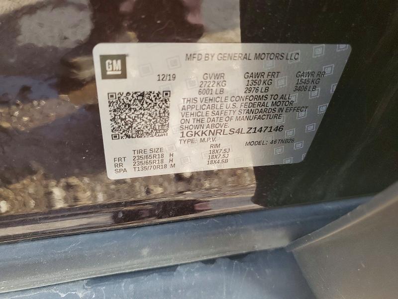 Aukcja sprzedaży 2020 Gmc Acadia, vin: 1GKKNRLS4LZ147146, numer aukcji: 53963156