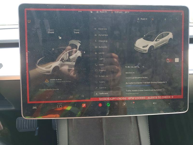 Продажа на аукционе авто 2023 Tesla Model 3, vin: 5YJ3E1EA2PF476364, номер лота: 52716166