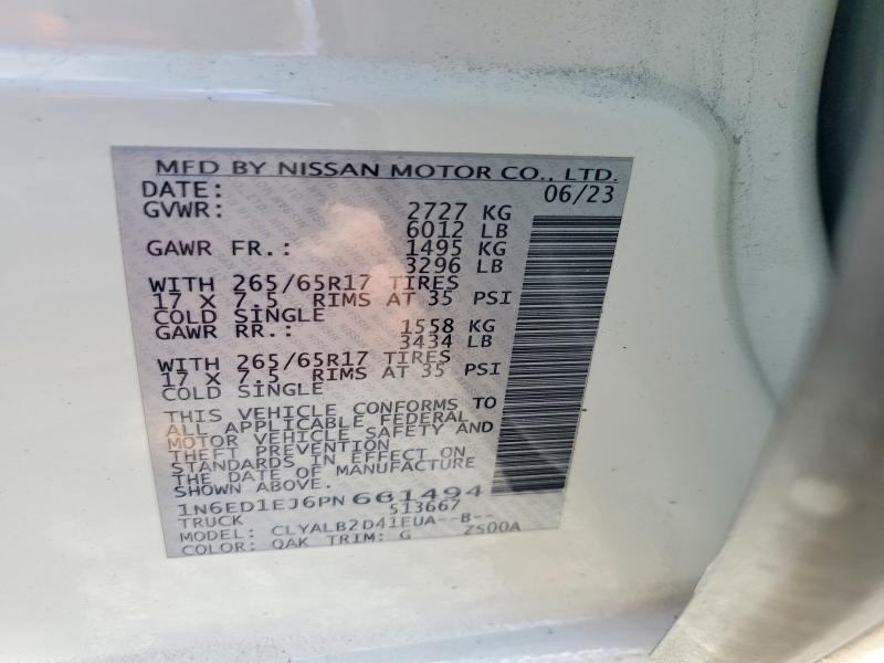 Продаж на аукціоні авто 2023 Nissan Frontier, vin: 1N6ED1EJ6PN661494, номер лоту: 55223226