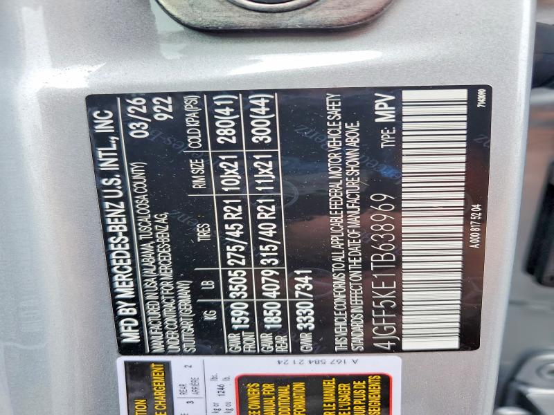Продажа на аукционе авто 2026 Mercedes-benz Gls, vin: 4JGFF5KE1TB638969, номер лота: 54870386