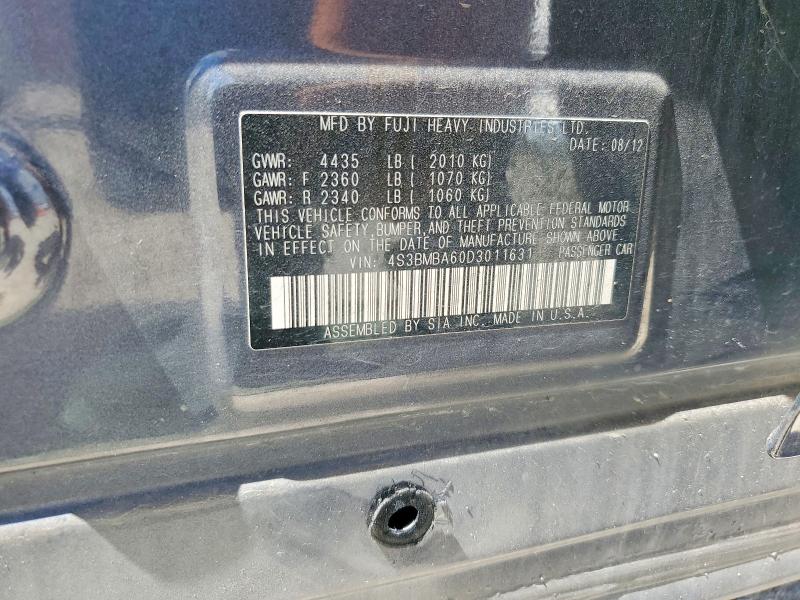 Продаж на аукціоні авто 2013 Subaru Legacy, vin: 4S3BMBA60D3011631, номер лоту: 54128016