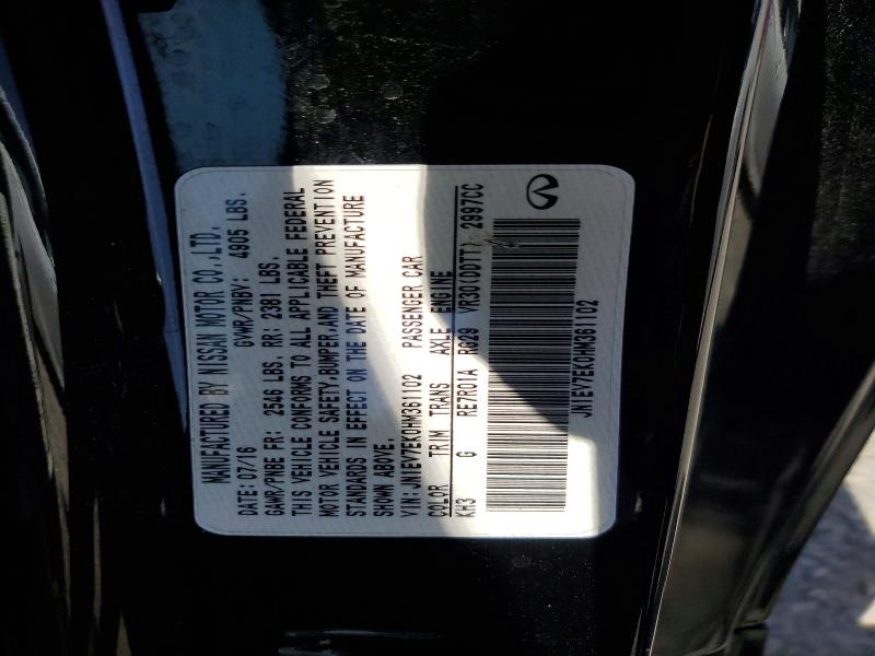 Продажа на аукционе авто 2017 Infiniti Q60, vin: JN1EV7EK0HM361102, номер лота: 53184216