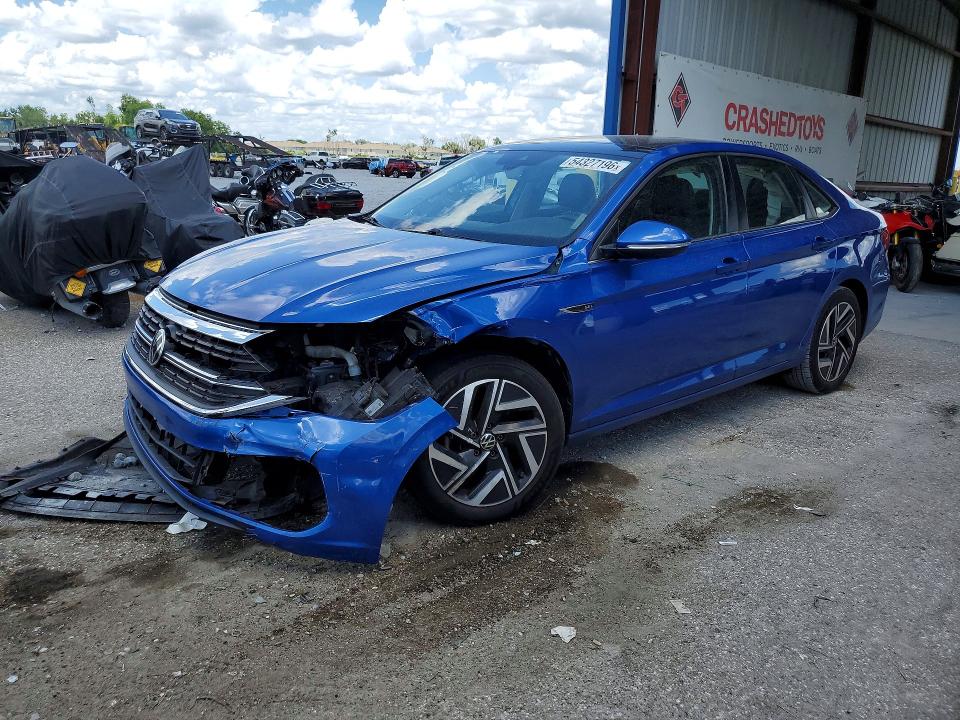 54327196 :رقم المزاد ، 3VWGM7BU9NM031924 vin ، 2022 Volkswagen Jetta مزاد بيع