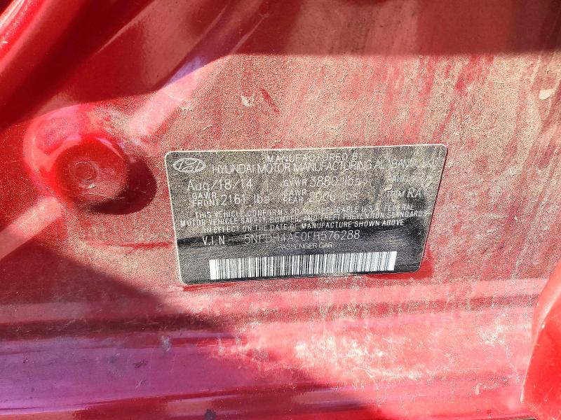 2015 Hyundai Elantra მანქანა იყიდება აუქციონზე, vin: 5NPDH4AE0FH576288, აუქციონის ნომერი: 53246506