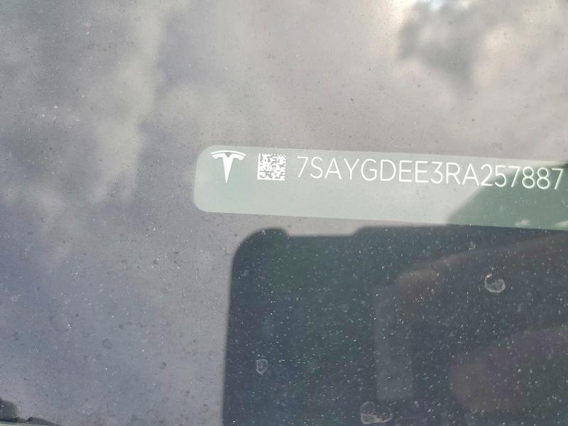 55306476 :رقم المزاد ، 7SAYGDEE3RA257887 vin ، 2024 Tesla Model Y مزاد بيع