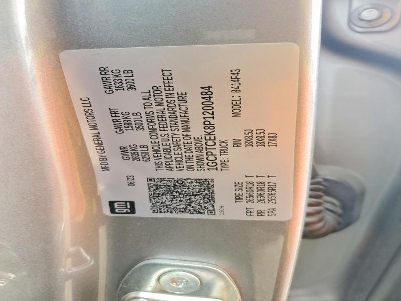2023 Chevrolet Colorado მანქანა იყიდება აუქციონზე, vin: 1GCPTCEK8P1200484, აუქციონის ნომერი: 53589456