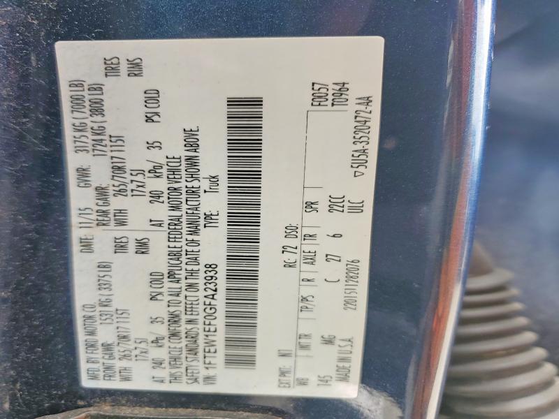 Aukcja sprzedaży 2016 Ford F150, vin: 1FTEW1EF0GFA23938, numer aukcji: 53090826