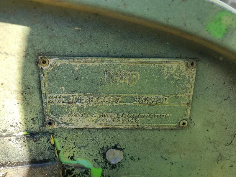Продаж на аукціоні авто 1970 Jeep Cj-5, vin: 8305017364982, номер лоту: 53960846