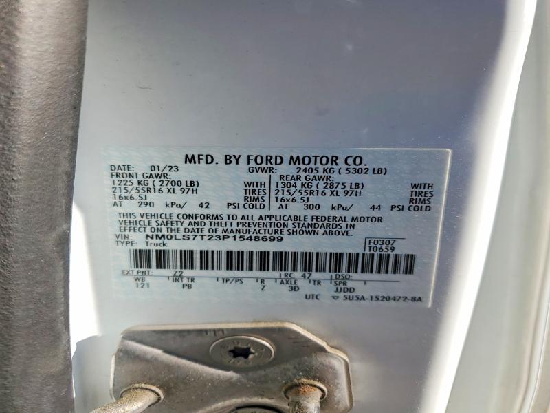 54520436 :رقم المزاد ، NM0LS7T23P1548699 vin ، 2023 Ford Transit Connect مزاد بيع