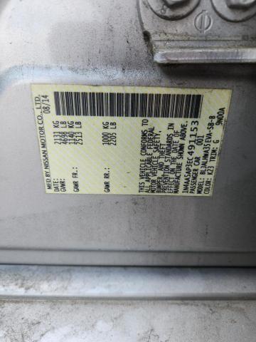 2014 Nissan Maxima მანქანა იყიდება აუქციონზე, vin: 1N4AA5AP3EC491153, აუქციონის ნომერი: 51591146