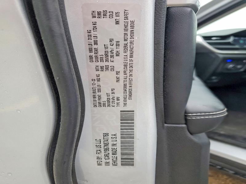 Продаж на аукціоні авто 2022 Jeep Grand Cherokee, vin: 1C4RJYB67N8747768, номер лоту: 52966446
