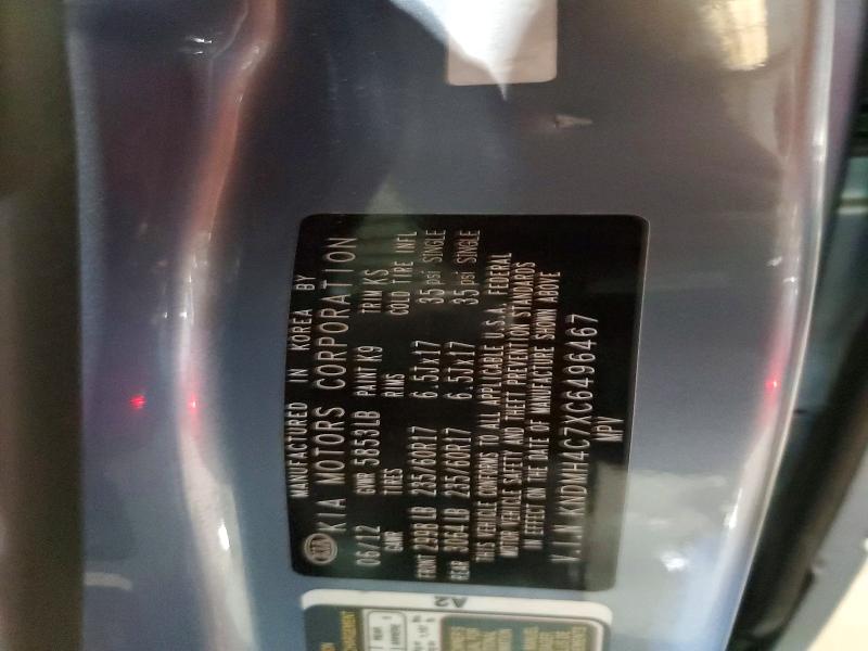 Продаж на аукціоні авто 2012 Kia Sedona, vin: KNDMH4C7XC6496467, номер лоту: 53292856