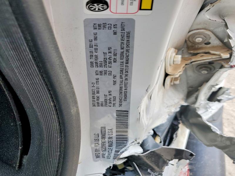 2021 Ram 1500 მანქანა იყიდება აუქციონზე, vin: 1C6SRFMT4MN822208, აუქციონის ნომერი: 54850676