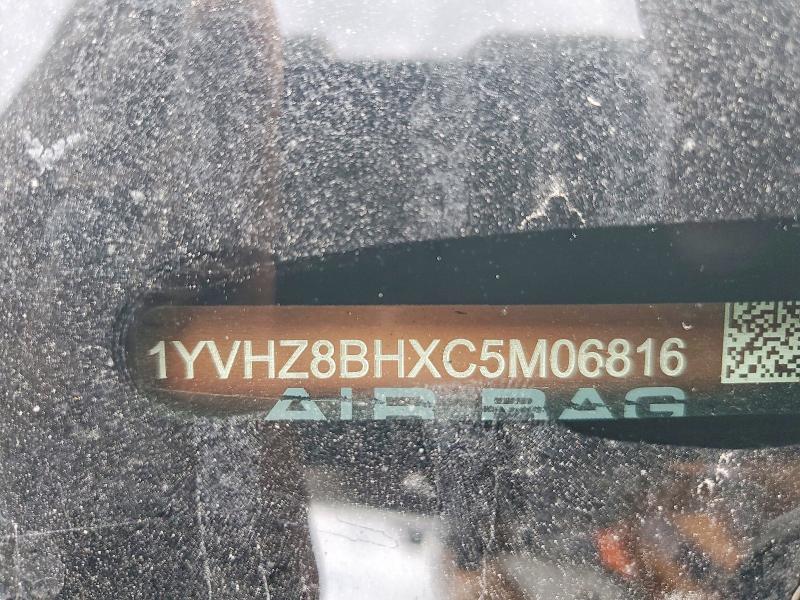 2012 Mazda 6 მანქანა იყიდება აუქციონზე, vin: 1YVHZ8BHXC5M06816, აუქციონის ნომერი: 55404096