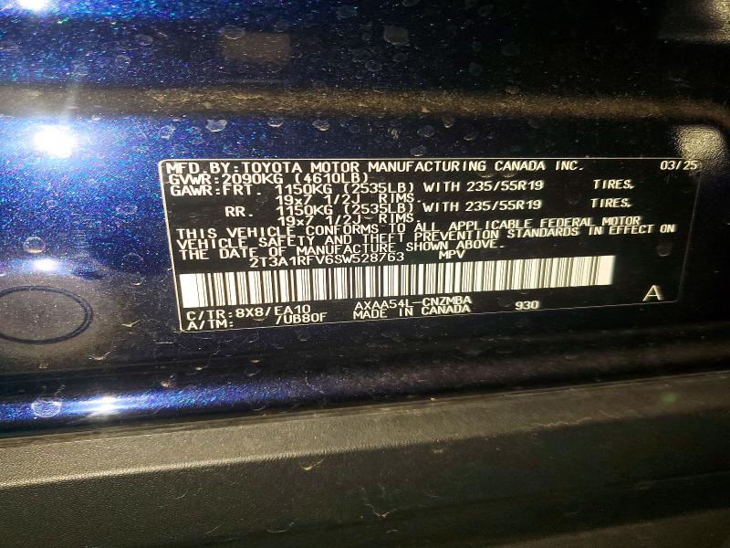 Продаж на аукціоні авто 2025 Toyota Rav4, vin: 2T3A1RFV6SW528763, номер лоту: 54510136