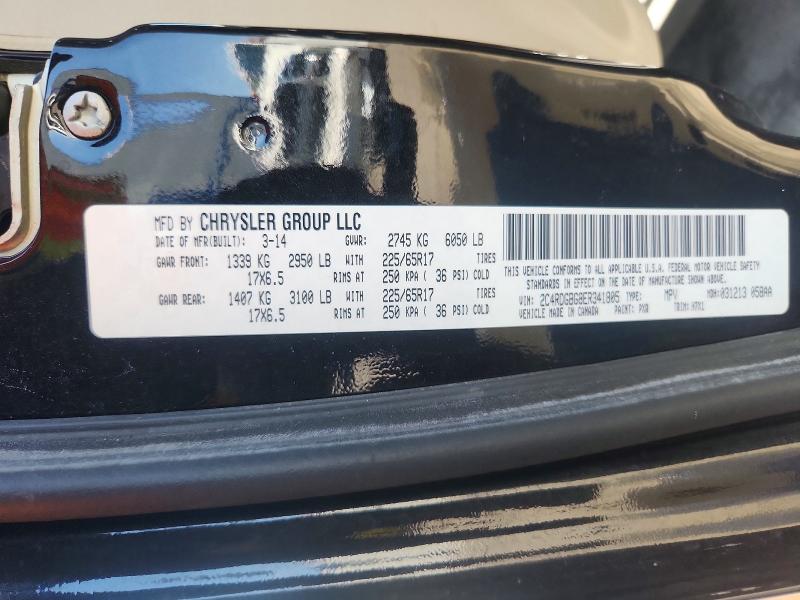 Продажа на аукционе авто 2014 Dodge Grand Caravan, vin: 2C4RDGBG8ER341805, номер лота: 53810836