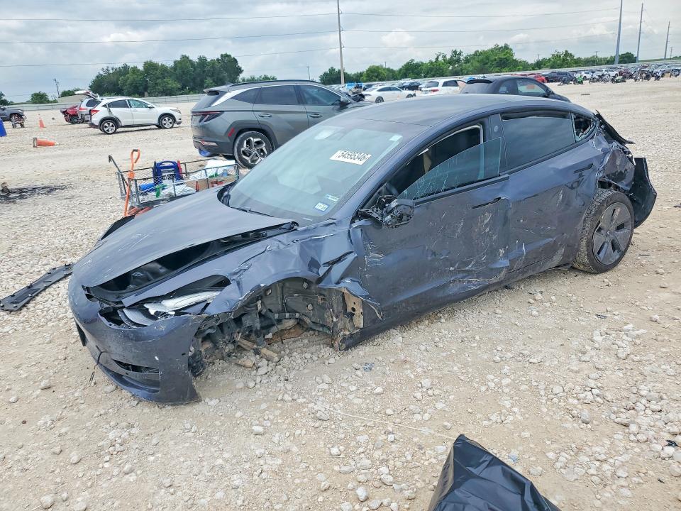 54595346 :رقم المزاد ، 5YJ3E1EA2MF047124 vin ، 2021 Tesla Model 3 مزاد بيع