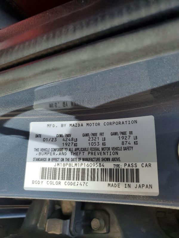 Продажа на аукционе авто 2023 Mazda 3, vin: JM1BPBLM1P1609584, номер лота: 55017106