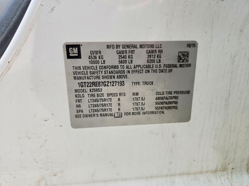 53720536 :رقم المزاد ، 1GT22RE87GZ127193 vin ، 2016 Gmc Sierra مزاد بيع