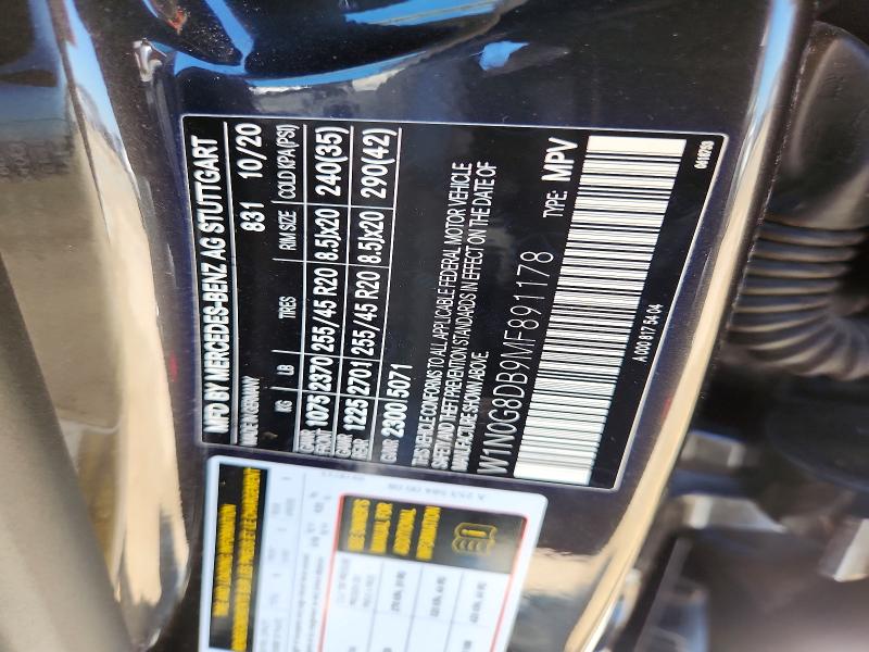 53043986 :رقم المزاد ، W1N0G8DB9MF891178 vin ، 2021 Mercedes-benz Glc مزاد بيع