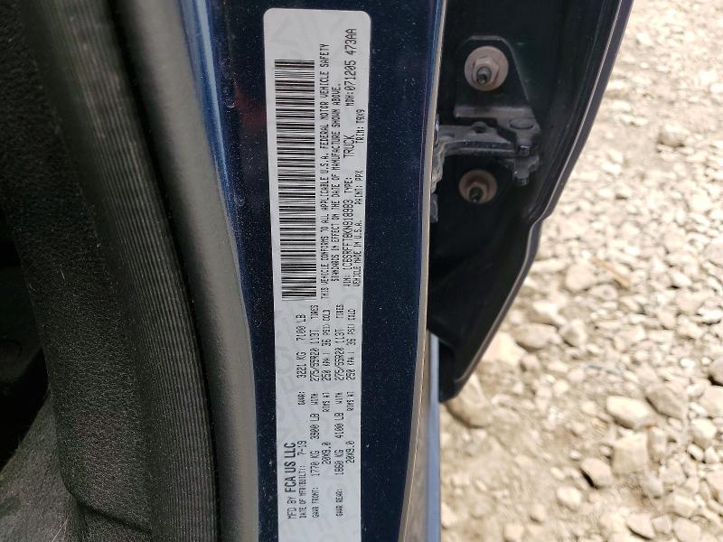 53170316 :رقم المزاد ، 1C6SRFFT8KN918983 vin ، 2019 Ram 1500 مزاد بيع
