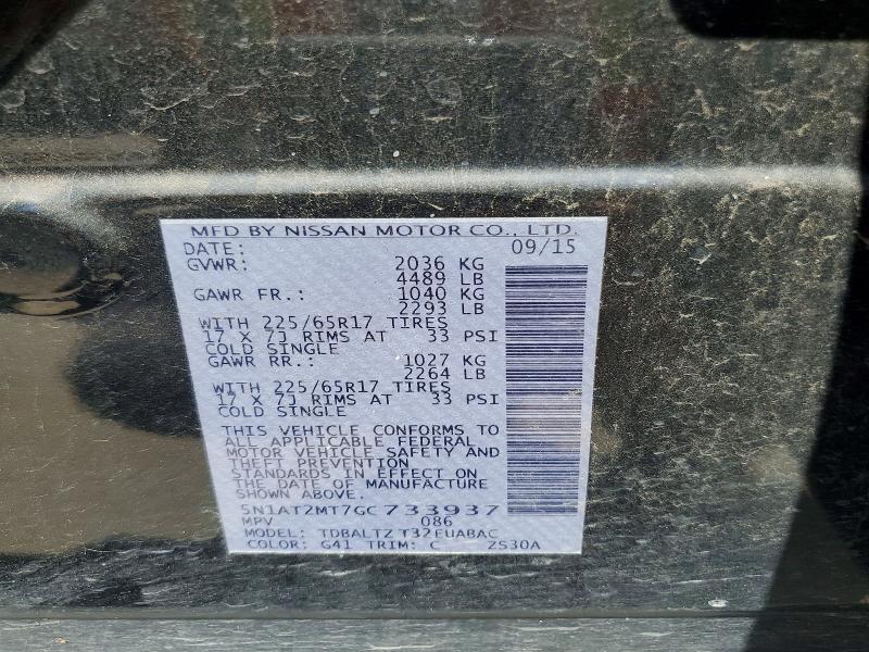 Продажа на аукционе авто 2016 Nissan Rogue, vin: 5N1AT2MT7GC733937, номер лота: 53295726