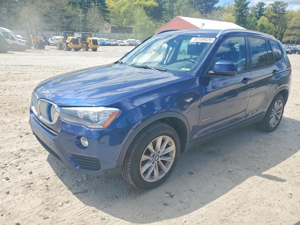2017 Bmw X3 მანქანა იყიდება აუქციონზე, vin: 5UXWX9C30H0W78550, აუქციონის ნომერი: 53159526