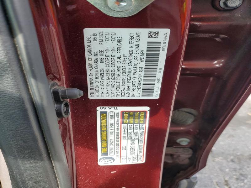 Aukcja sprzedaży 2019 Honda Cr-v, vin: 2HKRW5H3XKH414331, numer aukcji: 54879436