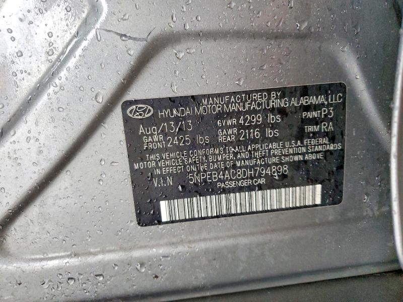 Aukcja sprzedaży 2013 Hyundai Sonata, vin: 5NPEB4AC8DH794898, numer aukcji: 54180816