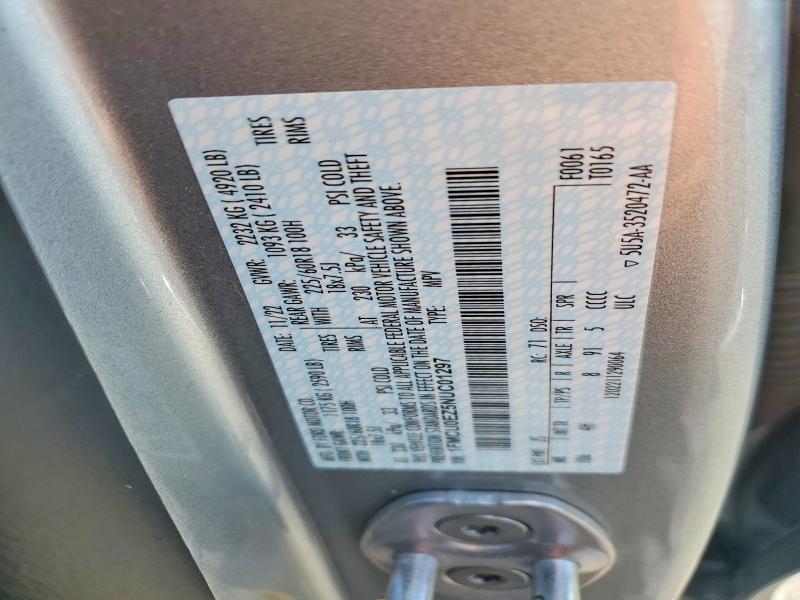 2022 Ford Escape მანქანა იყიდება აუქციონზე, vin: 1FMCU0EZ5NUC01297, აუქციონის ნომერი: 53297146