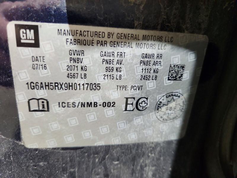 Продаж на аукціоні авто 2017 Cadillac Ats, vin: 1G6AH5RX9H0117035, номер лоту: 55151206
