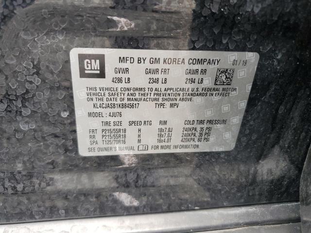 2019 Buick Encore მანქანა იყიდება აუქციონზე, vin: KL4CJASB1KB845617, აუქციონის ნომერი: 52043396