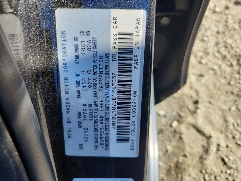 Продаж на аукціоні авто 2013 Mazda 3, vin: JM1BL1U73D1767032, номер лоту: 53747476