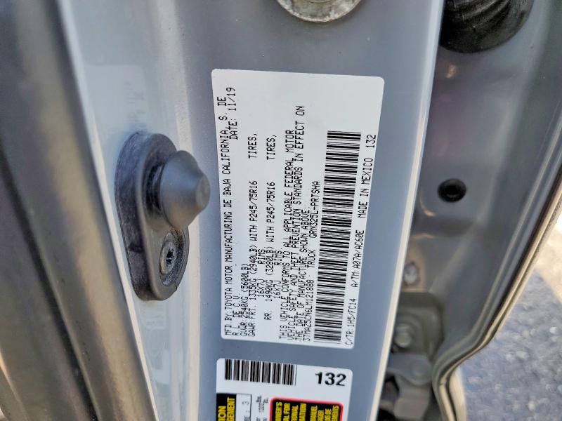 Продажа на аукционе авто 2020 Toyota Tacoma, vin: 3TMAZ5CN6LM121888, номер лота: 54209886