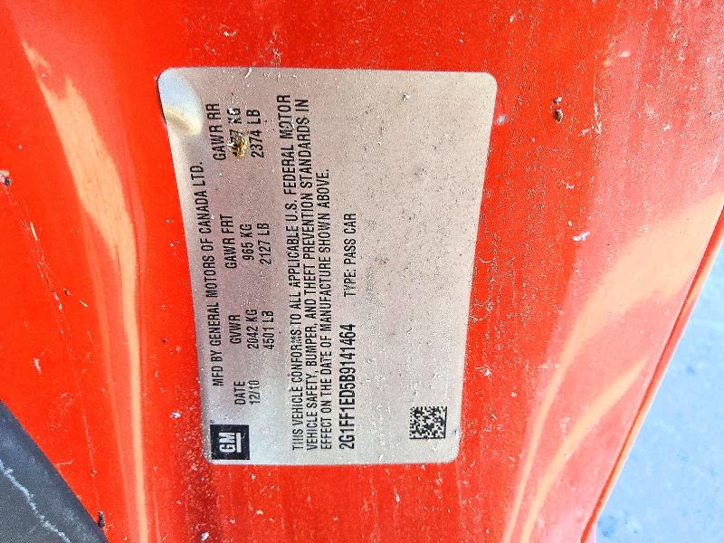 Продаж на аукціоні авто 2011 Chevrolet Camaro, vin: 2G1FF1ED5B9141464, номер лоту: 51154096