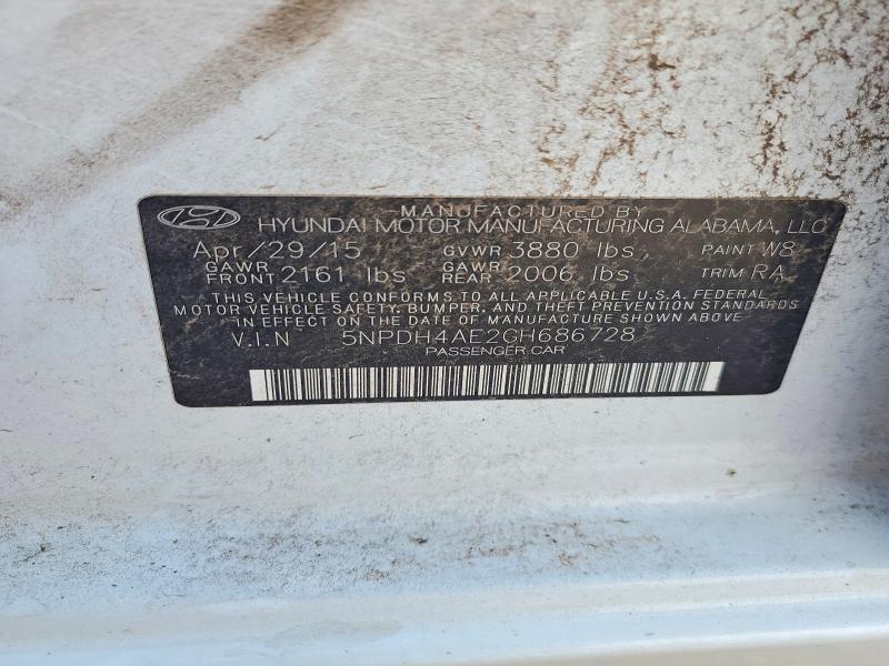 Продаж на аукціоні авто 2016 Hyundai Elantra, vin: 5NPDH4AE2GH686728, номер лоту: 53139386
