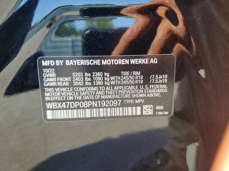 Aukcja sprzedaży 2023 Bmw X3, vin: WBX47DP08PN192097, numer aukcji: 51463286