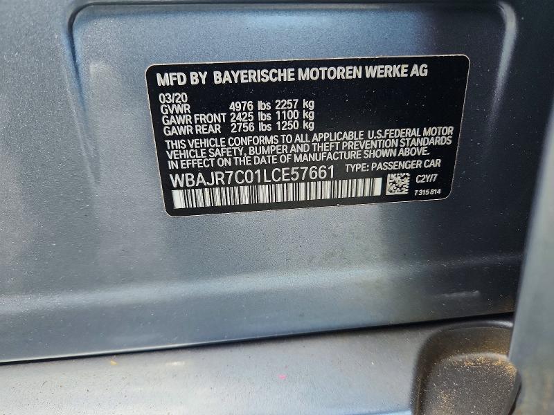 Продажа на аукционе авто 2020 Bmw 530, vin: WBAJR7C01LCE57661, номер лота: 51895556