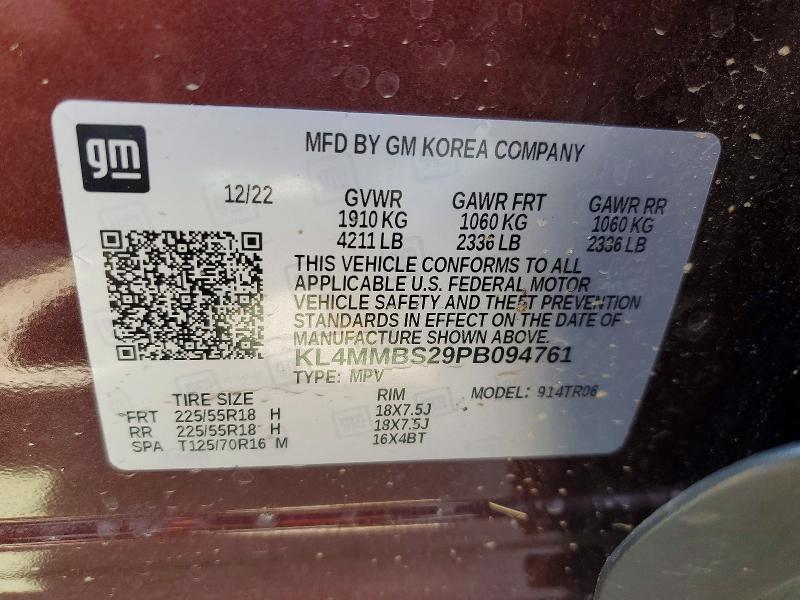 Aukcja sprzedaży 2023 Buick Encore Gx, vin: KL4MMBS29PB094761, numer aukcji: 52841646