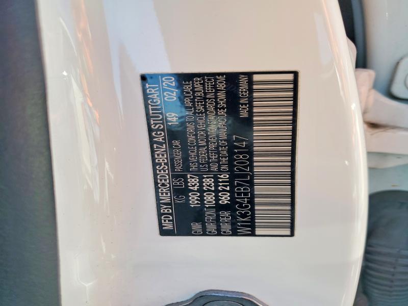 Продажа на аукционе авто 2020 Mercedes-benz A, vin: W1K3G4EB7LJ208147, номер лота: 52536766