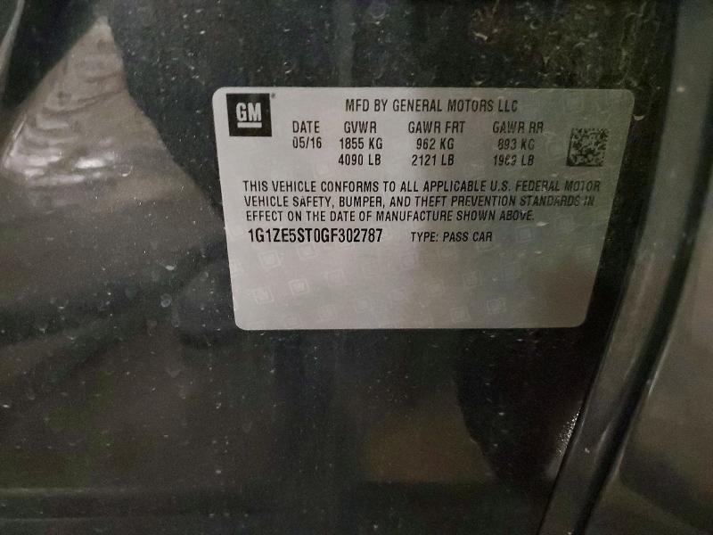 Продаж на аукціоні авто 2016 Chevrolet Malibu, vin: 1G1ZE5ST0GF302787, номер лоту: 53580356
