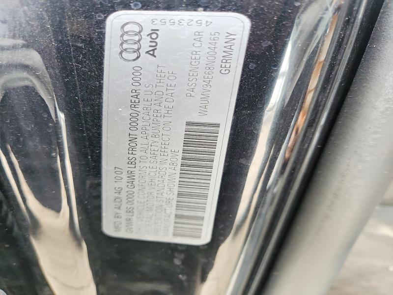 Продаж на аукціоні авто 2008 Audi A8, vin: WAUMV94E68N004465, номер лоту: 54147976