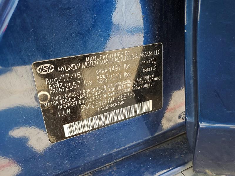 Продаж на аукціоні авто 2017 Hyundai Sonata, vin: 5NPE34AF6HH486755, номер лоту: 51348026