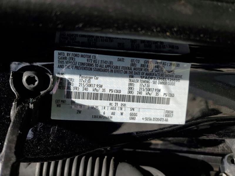 Продаж на аукціоні авто 2014 Ford Focus, vin: 1FADP3J26EL126695, номер лоту: 53030196