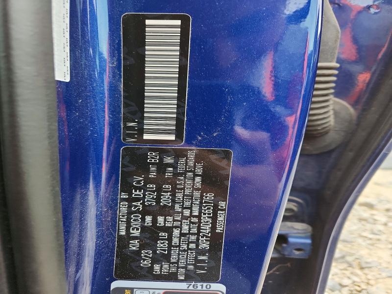54131146 :رقم المزاد ، 3KPF24AD3PE651766 vin ، 2023 Kia Forte مزاد بيع