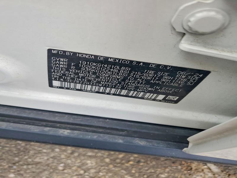 Aukcja sprzedaży 2025 Honda Hr-v, vin: 3CZRZ2H33SM710138, numer aukcji: 53728906